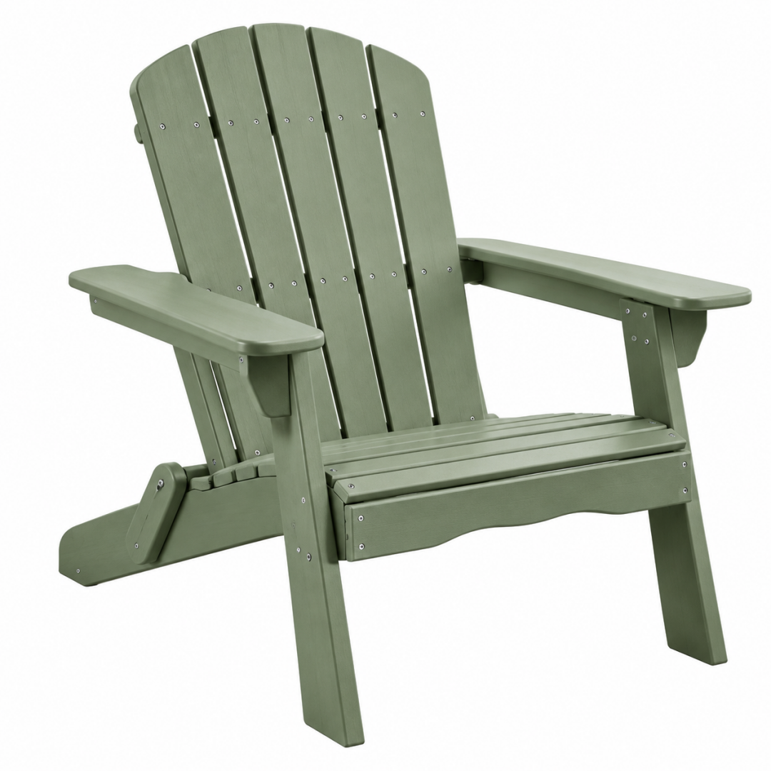Adirondack-Gartenstuhl 95 x 78 x 92 cm Kunststoff Grün klappbar